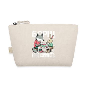Borscht Borsch Wolf and Hare Gift - Organic Pouch - nature - Front