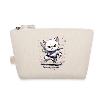 Chat maître de combat, ça va saigner ! humour - Trousse biologique - nature - Devant