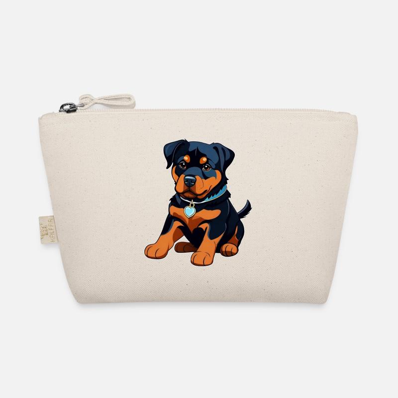 Cute Rottweiler Puppy Organic Pouch