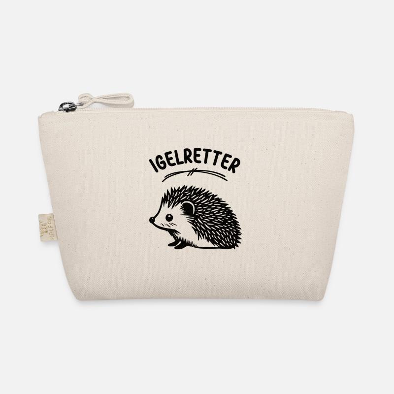 Igelretter Igelmotiv Stacheltier Stacheligel Igel - Bio-Täschchen - Natur