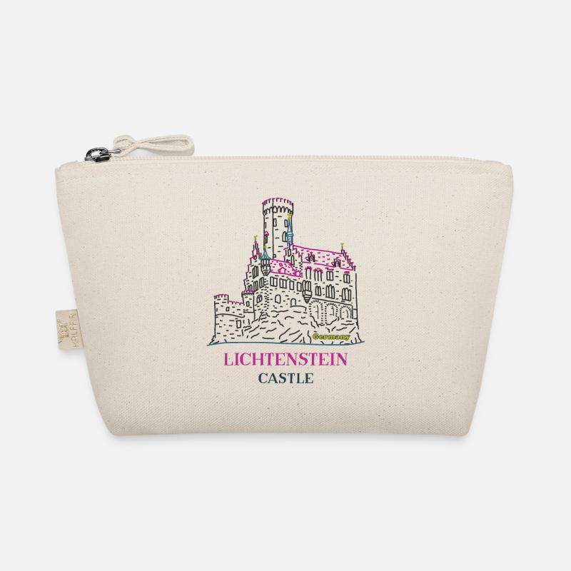 Lichtenstein Castle, Germany, Hand Drawing Organic Pouch