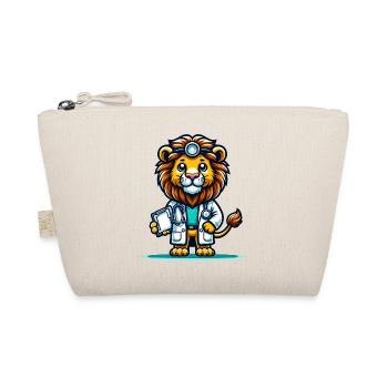 Cute Lion Doctor - Organic Pouch - nature - Front