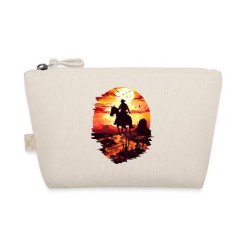 Cowboy Horse Wild West Western Riding Wilderness USA - Organic Pouch - nature - Front