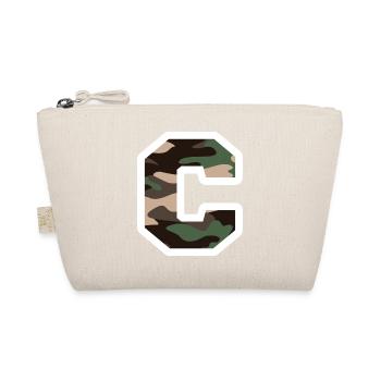 lettre C camouflage militaire-idée cadeau - Trousse biologique - nature - Devant