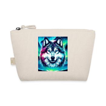 Wolf Husky Dog - Organic Pouch - nature - Front
