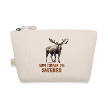 Schweden Schwedischer Elch bestes Tier Geweih Hirsch Hirsch - Bio-Täschchen - Natur - Vorne