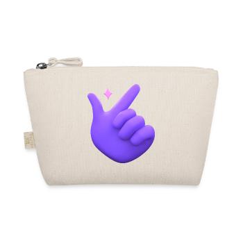 3D Hand Snapping Fingers - Organic Pouch - nature - Front