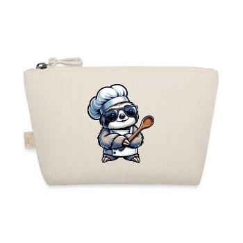 Conception de bande dessinée de chef paresseux mignon - Trousse biologique - nature - Devant