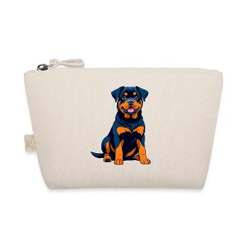 Cute Rottweiler in Comic Style - Organic Pouch - nature - Front