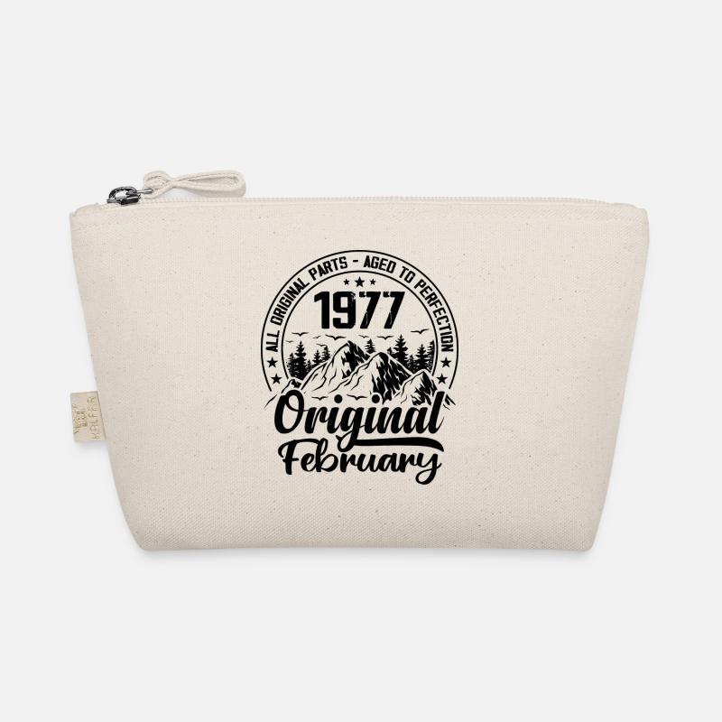 1977 Februar Original: 47 Jahre Geburtstagsgeschenk - Bio-Täschchen - Natur