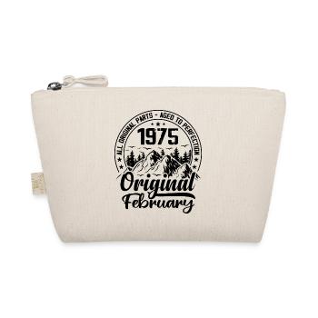 1975 February Original: 49 Years Birthday Gift - Organic Pouch - nature - Front