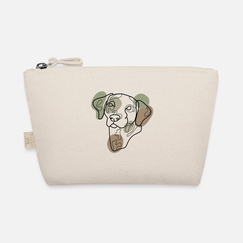 Dalmatian linear portrait Organic Pouch