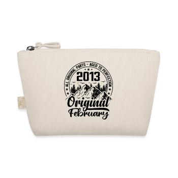 2013 February Original: 11 Year Anniversary Gift - Organic Pouch - nature - Front