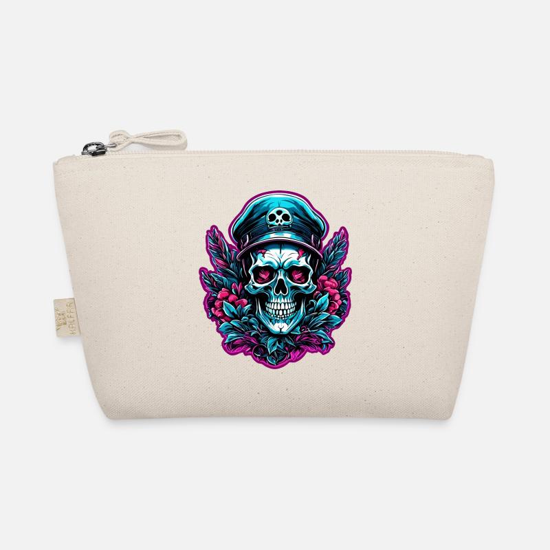 Skull / Skull / Skeleton / Gothic / Tattoo Organic Pouch