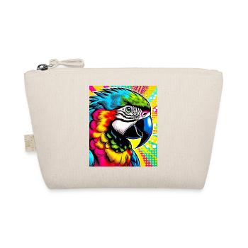Parrot Pop Art - Organic Pouch - nature - Front