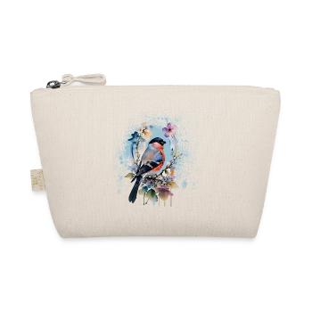 Oiseau, pinson, aquarelle, fleurs sauvages, fleurs - Trousse biologique - nature - Devant