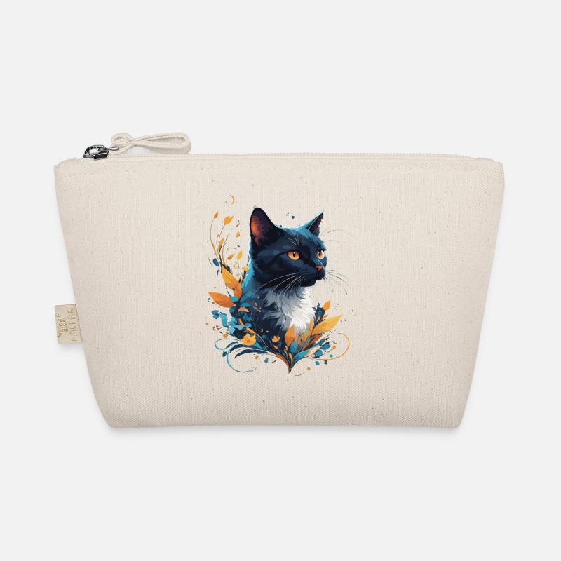 Bunte Katze Bio-Täschchen