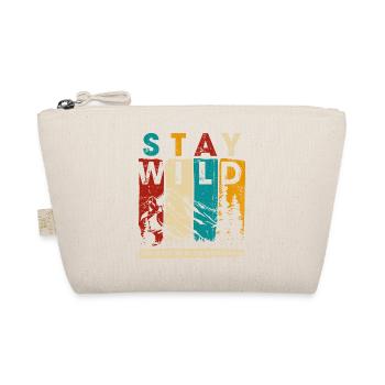 Stay Wild Mountain Grafik - Bio-Täschchen - Natur - Vorne