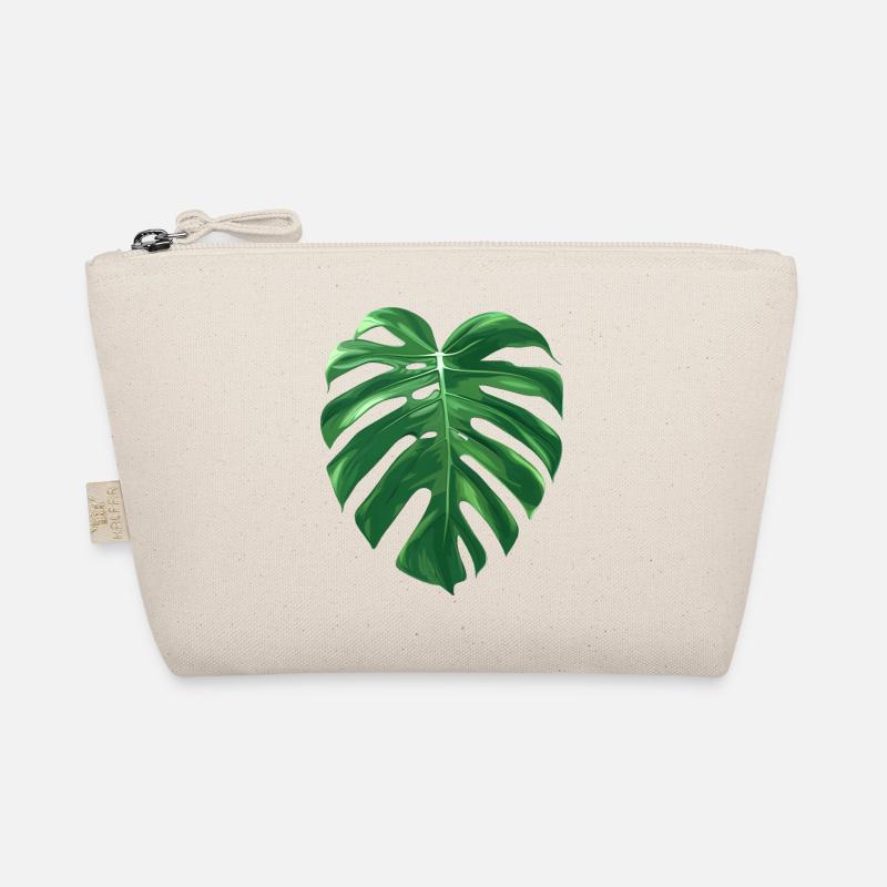 Monstera Blatt Bio-Täschchen