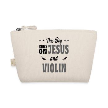 Ce garçon vit de Jésus et de violons - Trousse biologique - nature - Devant