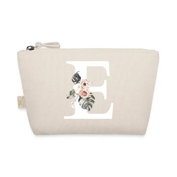Lettre e floral tropical - Trousse biologique - nature - Devant