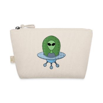 Alien in his little spaceship - Organic Pouch - nature - Front