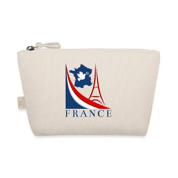 France Flag Dove of Peace Eiffel Tower - Organic Pouch - nature - Front