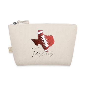 Echter Football in der Texas State Landkarte TX - Bio-Täschchen - Natur - Vorne
