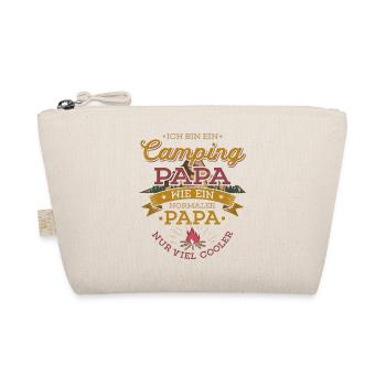 Camping Papa Lagerfeuer Camper Zelten Campingplatz - Bio-Täschchen - Natur - Vorne