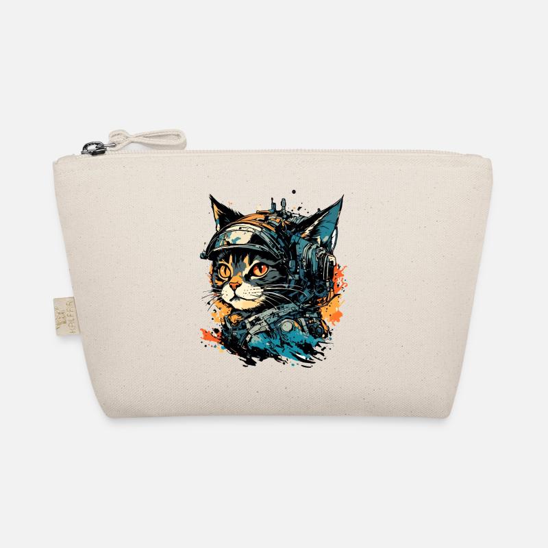 Astronaut / Space / Spaceship / Spaceship / Cat Organic Pouch