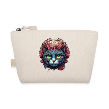 Cool Cat / Funny / Animal / Pet / Crazy - Organic Pouch - nature - Front