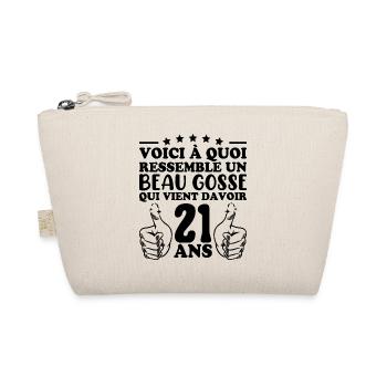 21 Years Old Gift Idea Humor Birthday Handsome Kid - Organic Pouch - nature - Front