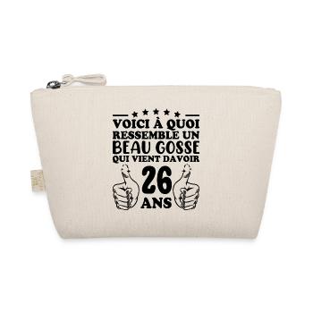 26 Years Old Gift Idea Humor Birthday Handsome Kid - Organic Pouch - nature - Front