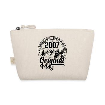2007 May Original: 17 Years Anniversary Gift - Organic Pouch - nature - Front