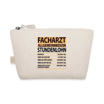 Facharzt Allgemeinmedizin Sprüche lustiger Spruch - Bio-Täschchen - Natur - Vorne