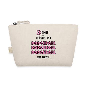 Dodgeball Was Sonst Spiel Dodgeballerin Spielerin - Bio-Täschchen - Natur - Vorne
