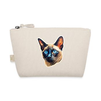 Tête de chat siamois - Trousse biologique - nature - Devant