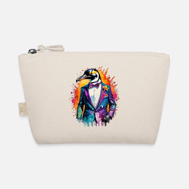 Pinguin im Anzug Bio-Täschchen