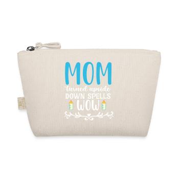 Mom turned upside down spells wow - Organic Pouch - nature - Front