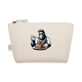Bigfoot Sasquatch Lasagna Stylish Modern - Organic Pouch - nature - Front