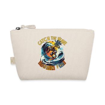 Catch the Wave Surf Retro - Bio-Täschchen - Natur - Vorne