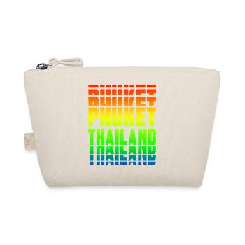 Phuket Thailand rainbow design - Organic Pouch - nature - Front