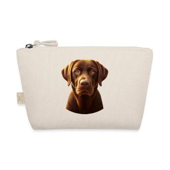 The beautiful brown Labrador 2.0 - Bio-Täschchen - Natur - Vorne