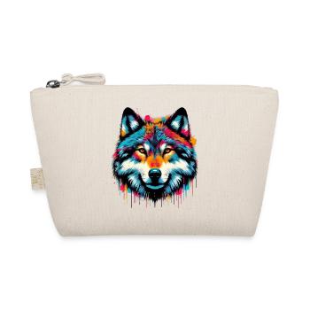 Wolf - Organic Pouch - nature - Front