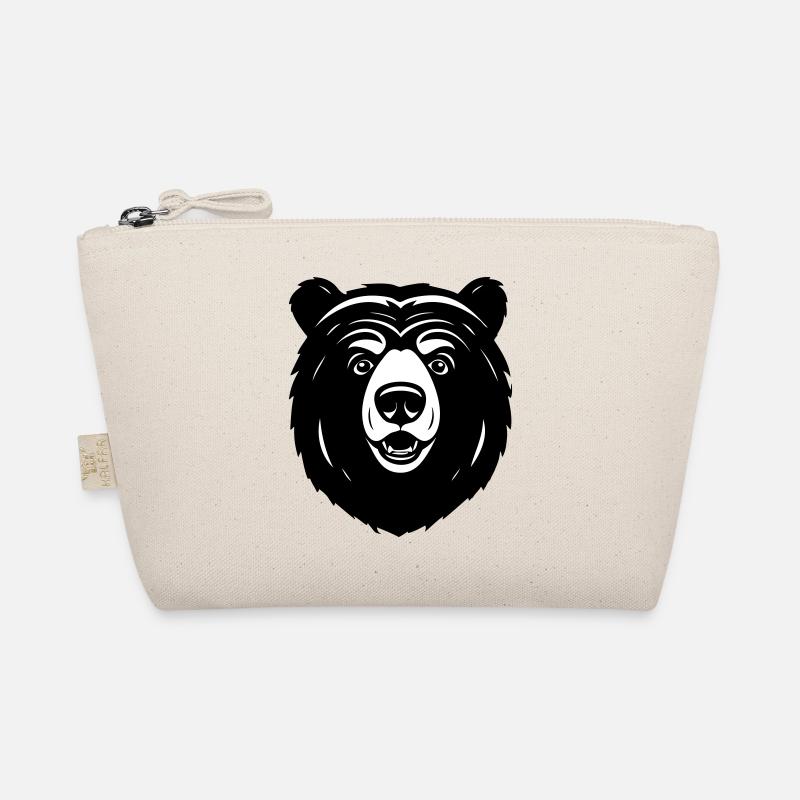 Lovely Curious Comic Bear Organic Pouch