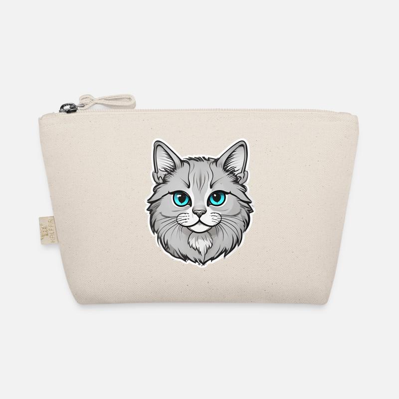 Niedliches Katzendesign Bio-Täschchen