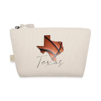 Echter Basketball in der Texas State Landkarte TX - Bio-Täschchen - Natur - Vorne