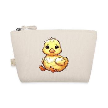 Envoûtant motif poussin jaune - Trousse biologique - nature - Devant