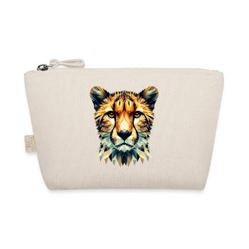Polygonal Cheetah - Organic Pouch - nature - Front