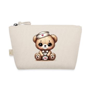 Adorable ours en peluche en tant qu’infirmière - Trousse biologique - nature - Devant